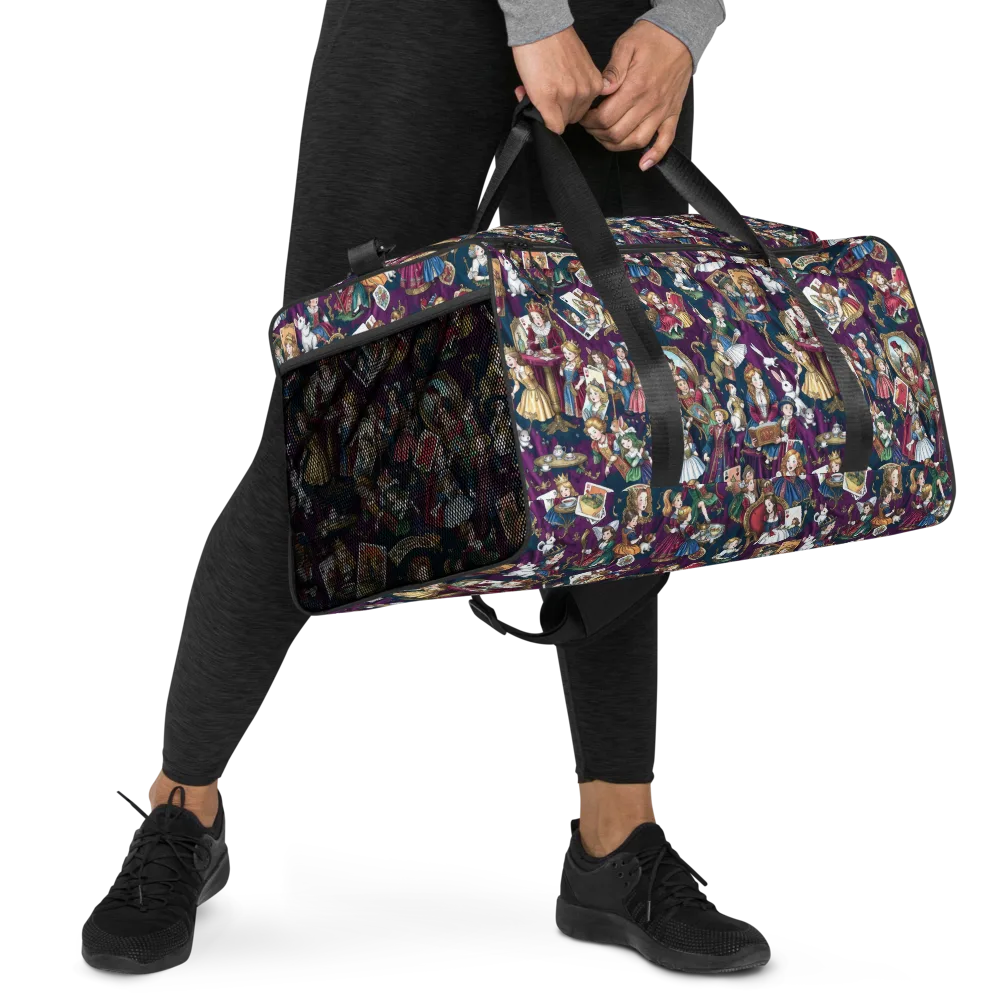 Wonderland Court on Duffle Bag — Right Front