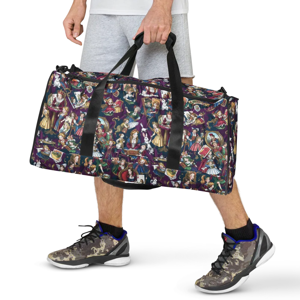 Wonderland Court on Duffle Bag — Front