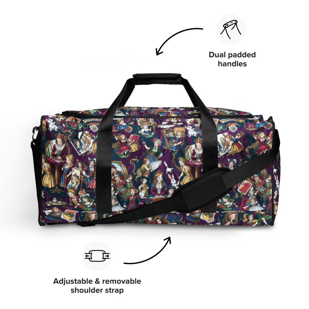 Wonderland Court on Duffle Bag — Front