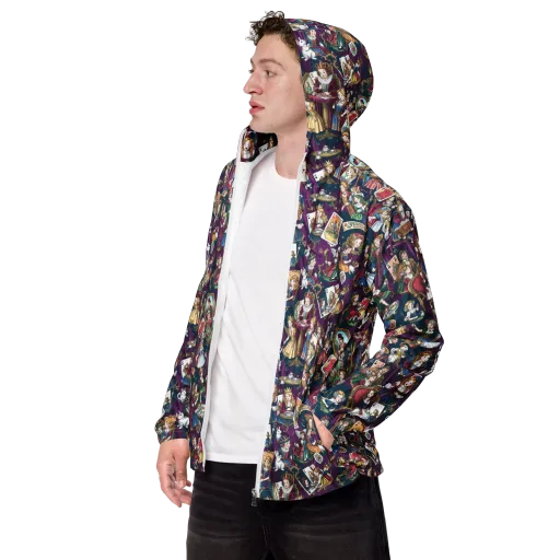 Wonderland Court on a Men's Windbreaker