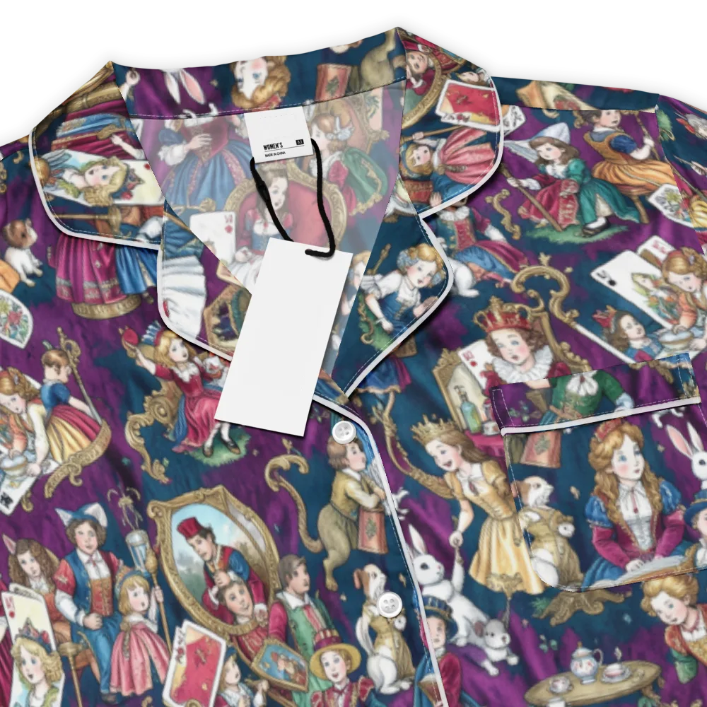 Wonderland Court on Women's Short Sleeve Pajama Top — Product details