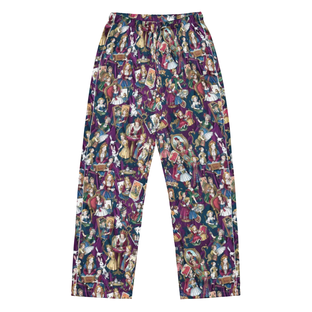 Wonderland Court on Women's Pajama Pants — Front