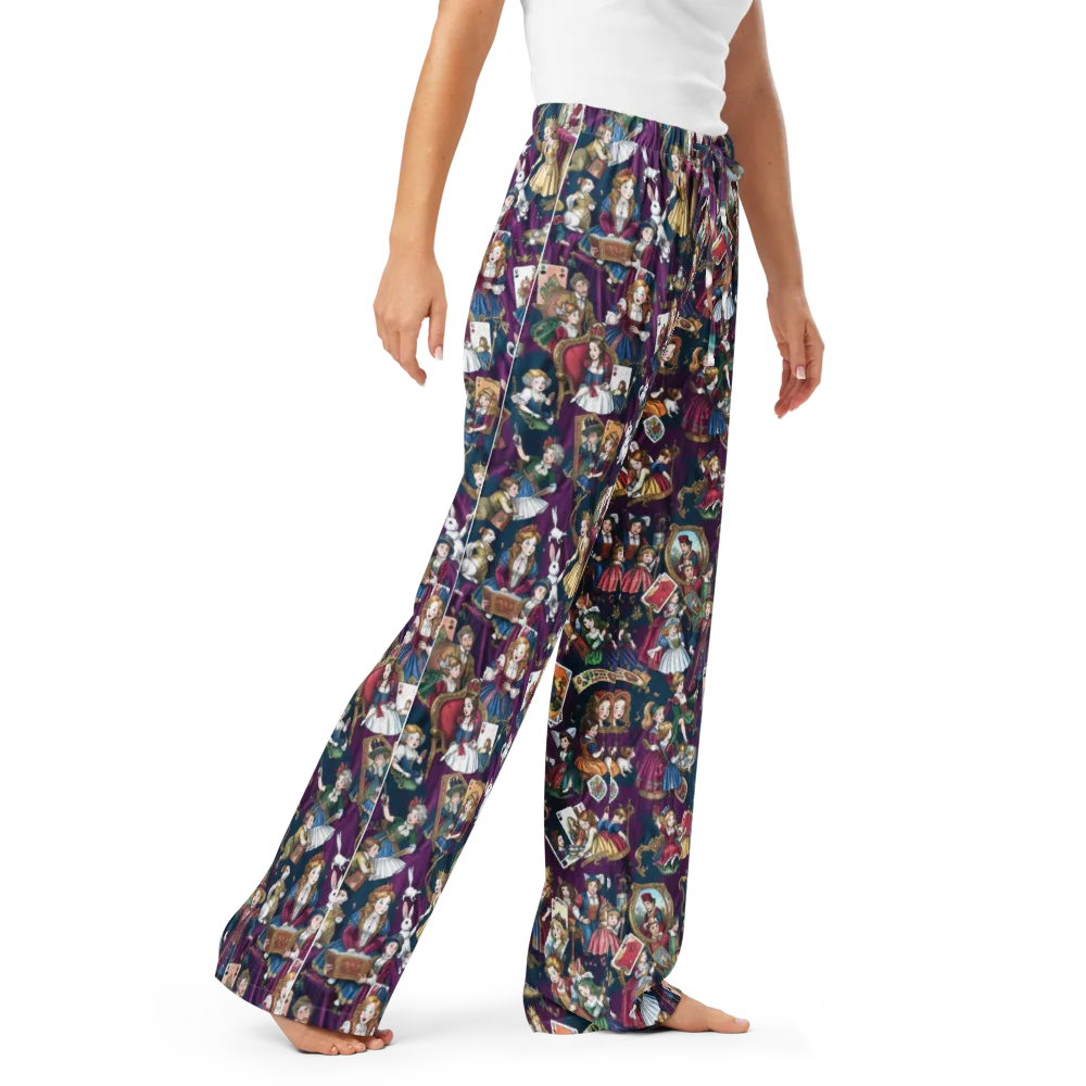 Wonderland Court on Women's Pajama Pants — Right Front