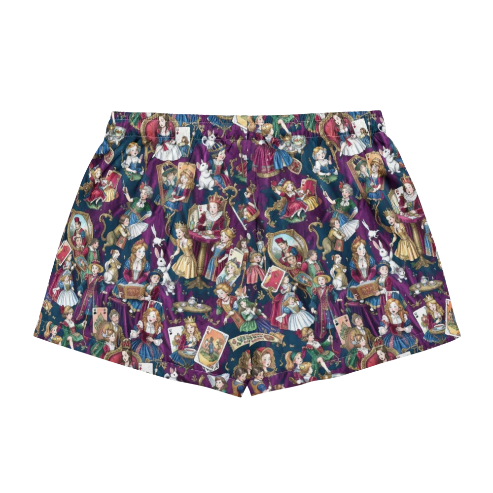 Wonderland Court on Women's Pajama Shorts — Back