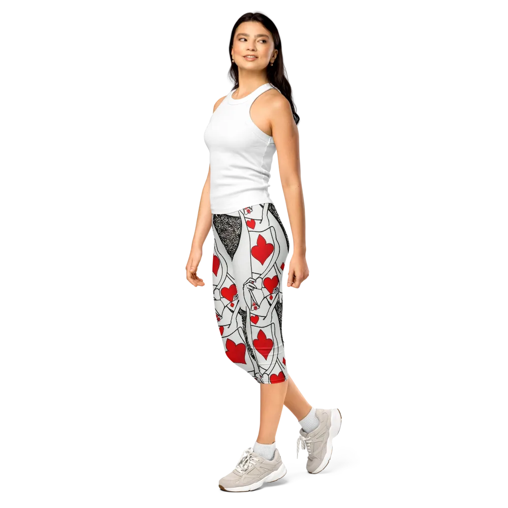 Heartbreak Hourglass on Capri Leggings — Left Front