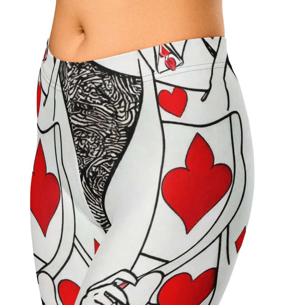 Heartbreak Hourglass on Capri Leggings — Zoomed-in