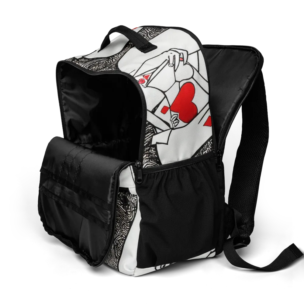 Heartbreak Hourglass on Utility Backpack — Product details 2