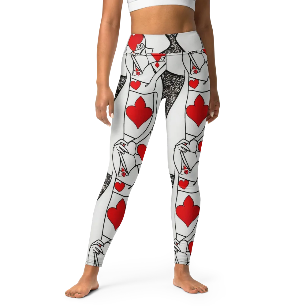 Heartbreak Hourglass on Yoga Leggings — Front
