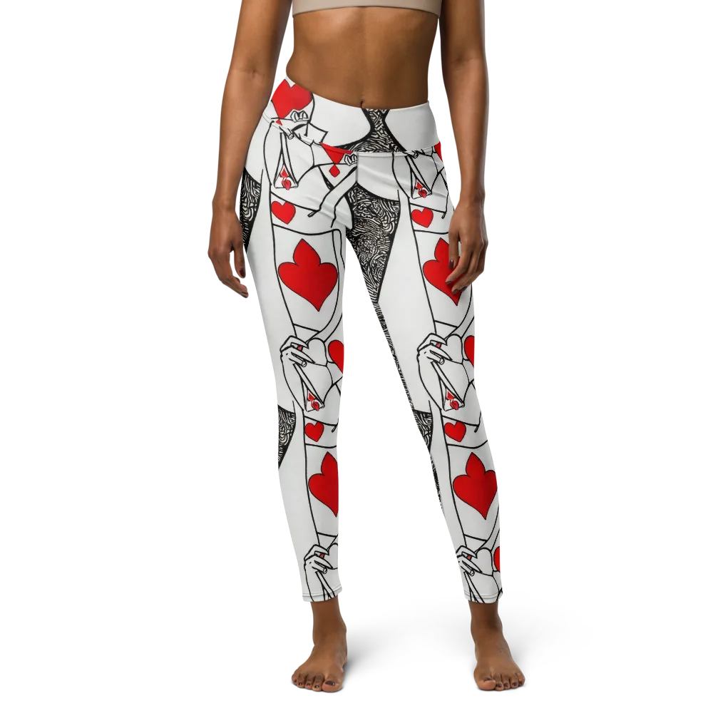 Heartbreak Hourglass on Yoga Leggings — Front