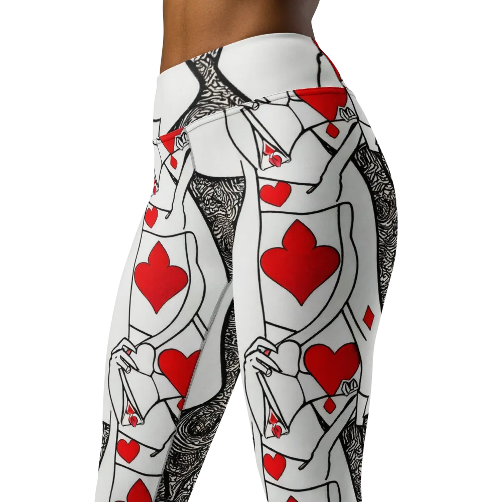 Heartbreak Hourglass on Yoga Leggings — Left Front