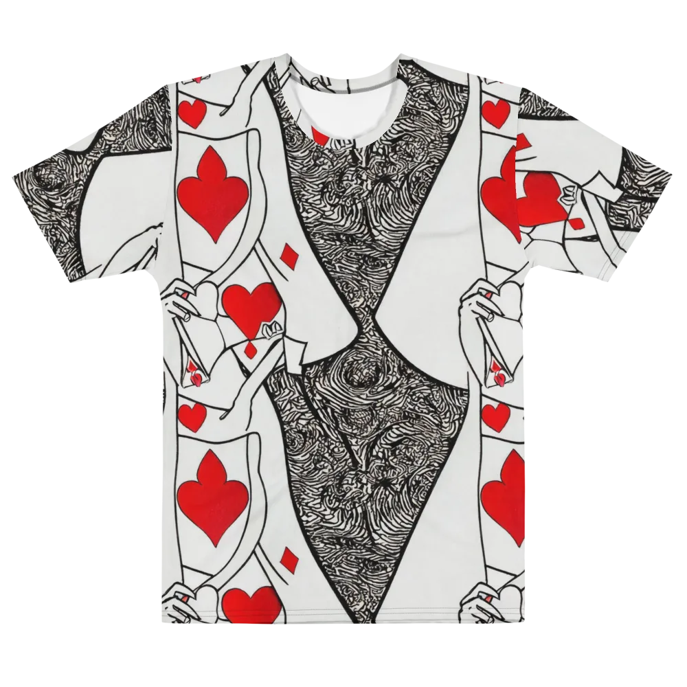 Heartbreak Hourglass on Men's Cotton Crew Neck T-Shirt — Front