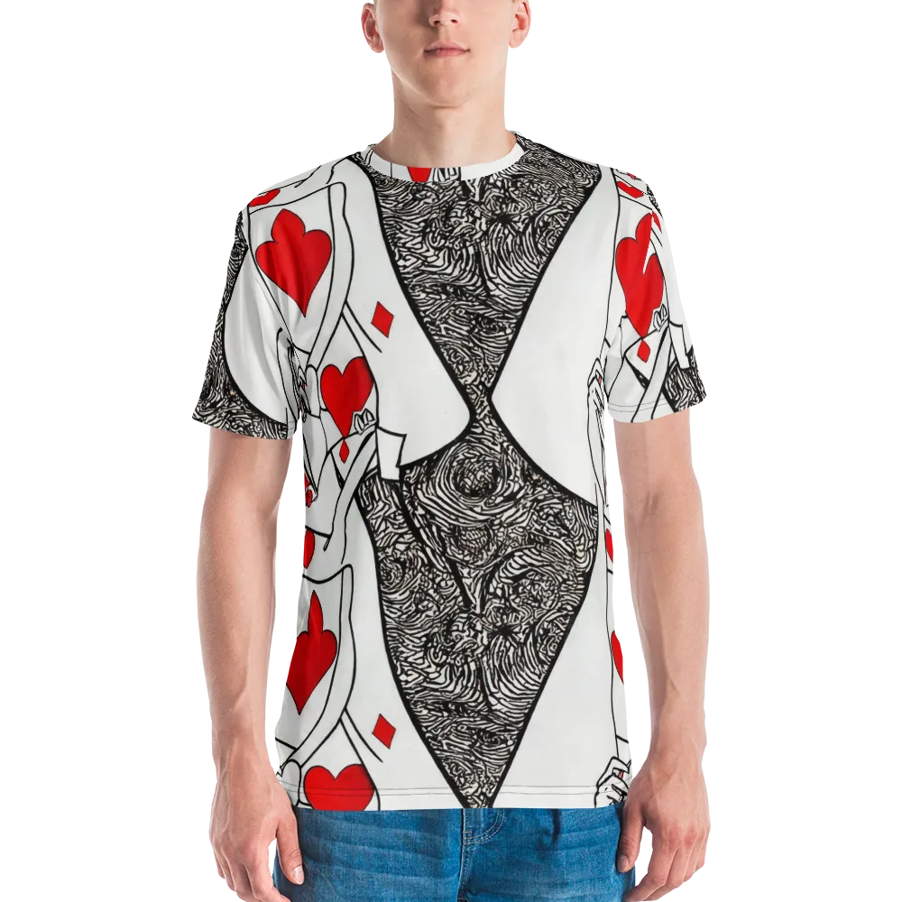 Heartbreak Hourglass on Men's Crew Neck T-Shirt — Front