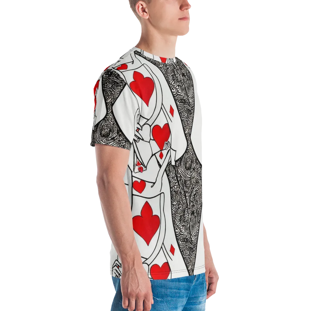 Heartbreak Hourglass on Men's Crew Neck T-Shirt — Right