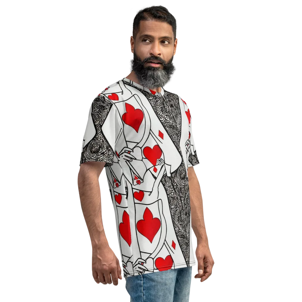Heartbreak Hourglass on Men's Crew Neck T-Shirt — Right