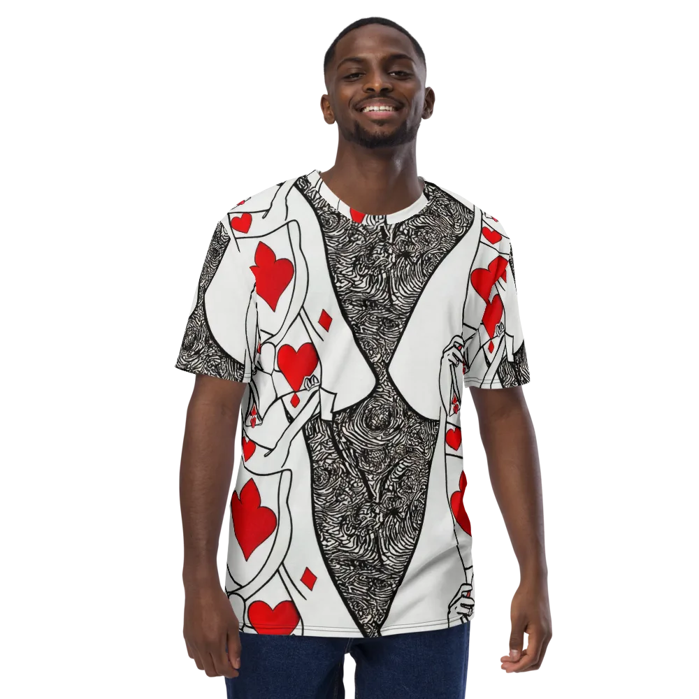 Heartbreak Hourglass on Men's Crew Neck T-Shirt — Front