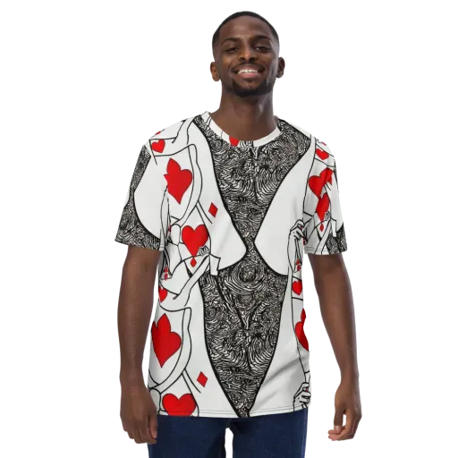 Heartbreak Hourglass on a Men's Crew Neck T-Shirt