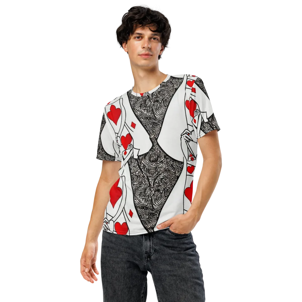 Heartbreak Hourglass on Men's Crew Neck T-Shirt — Front