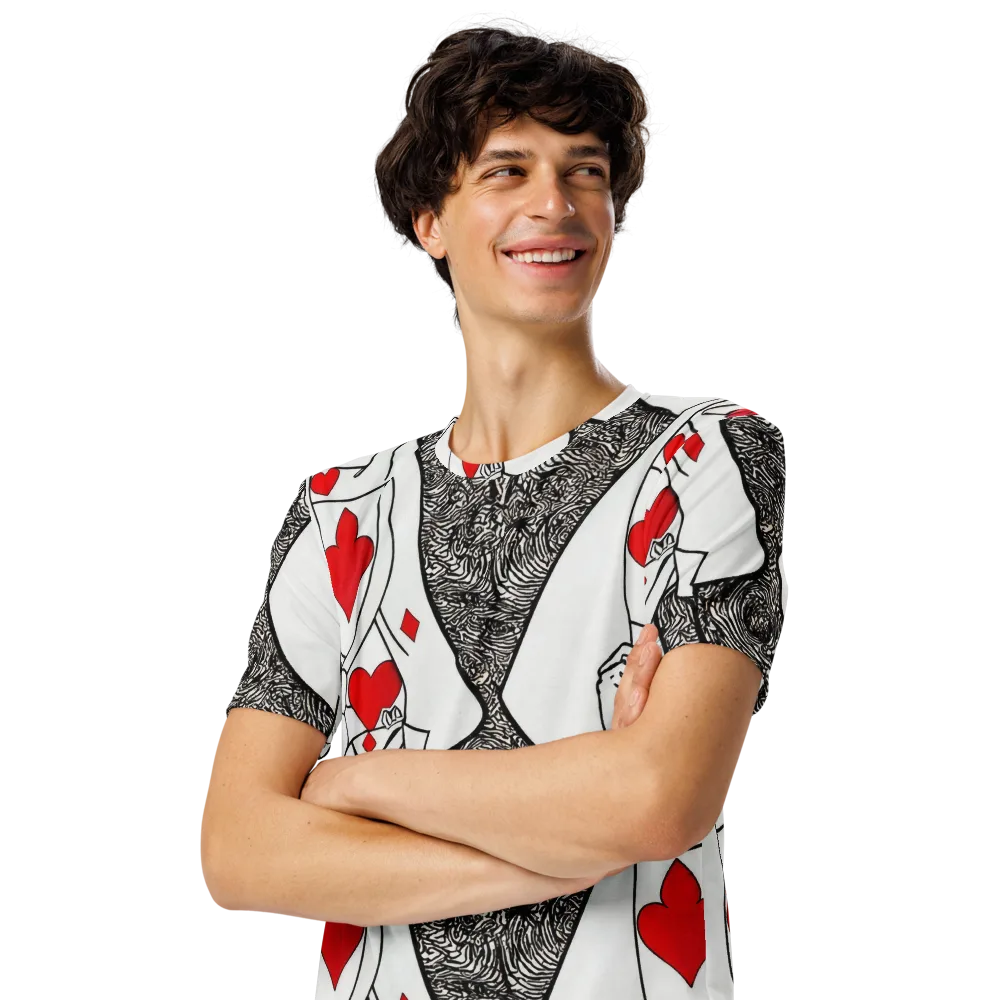 Heartbreak Hourglass on Men's Crew Neck T-Shirt — Left Front