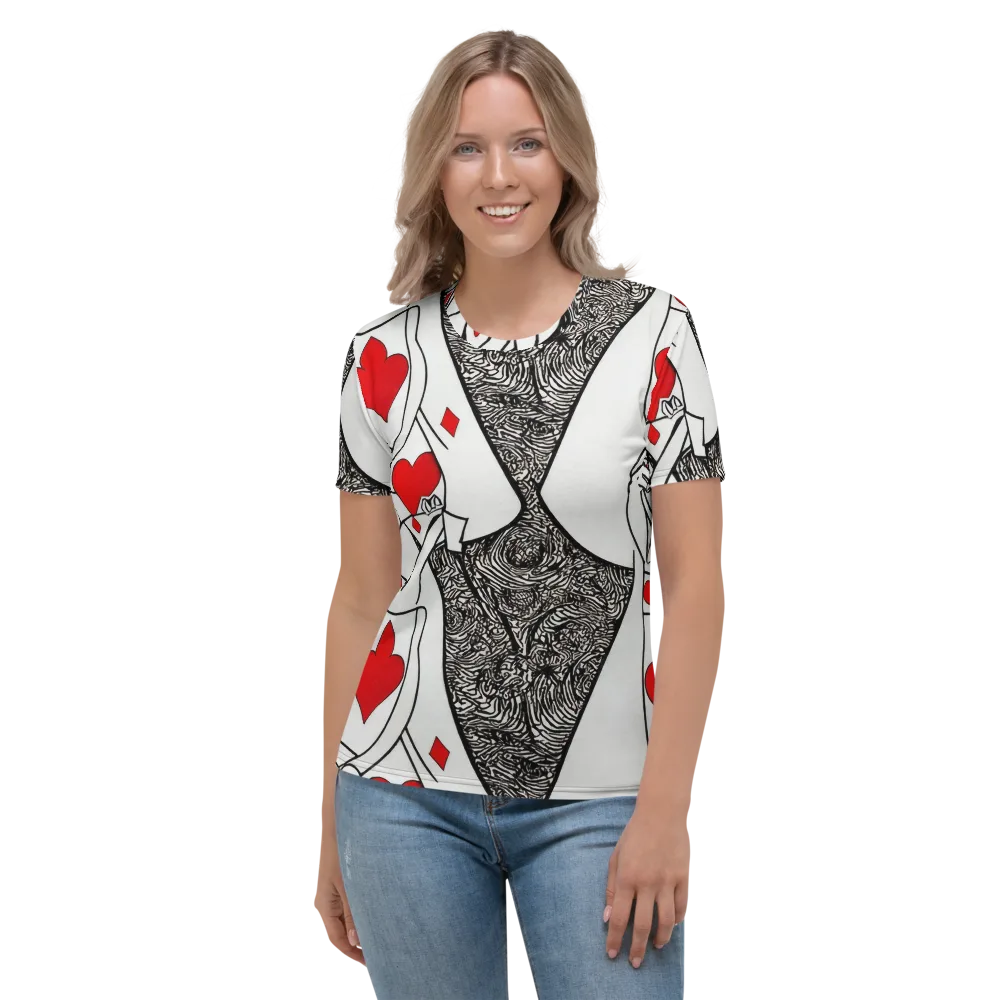 Heartbreak Hourglass on Women's Crew Neck T-Shirt — Front