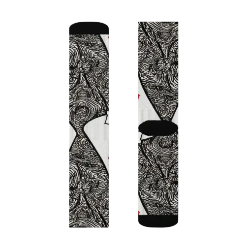 Heartbreak Hourglass on a Socks