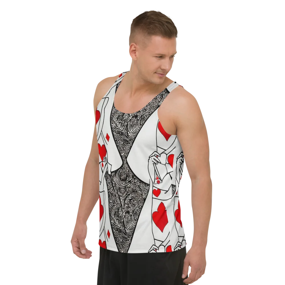 Heartbreak Hourglass on Men's Tank Top — Left Front