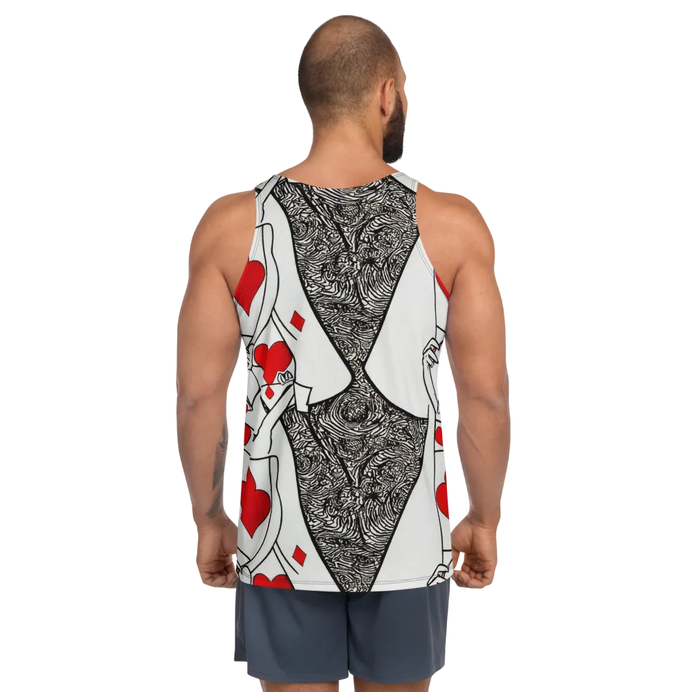 Heartbreak Hourglass on Men's Tank Top — Back
