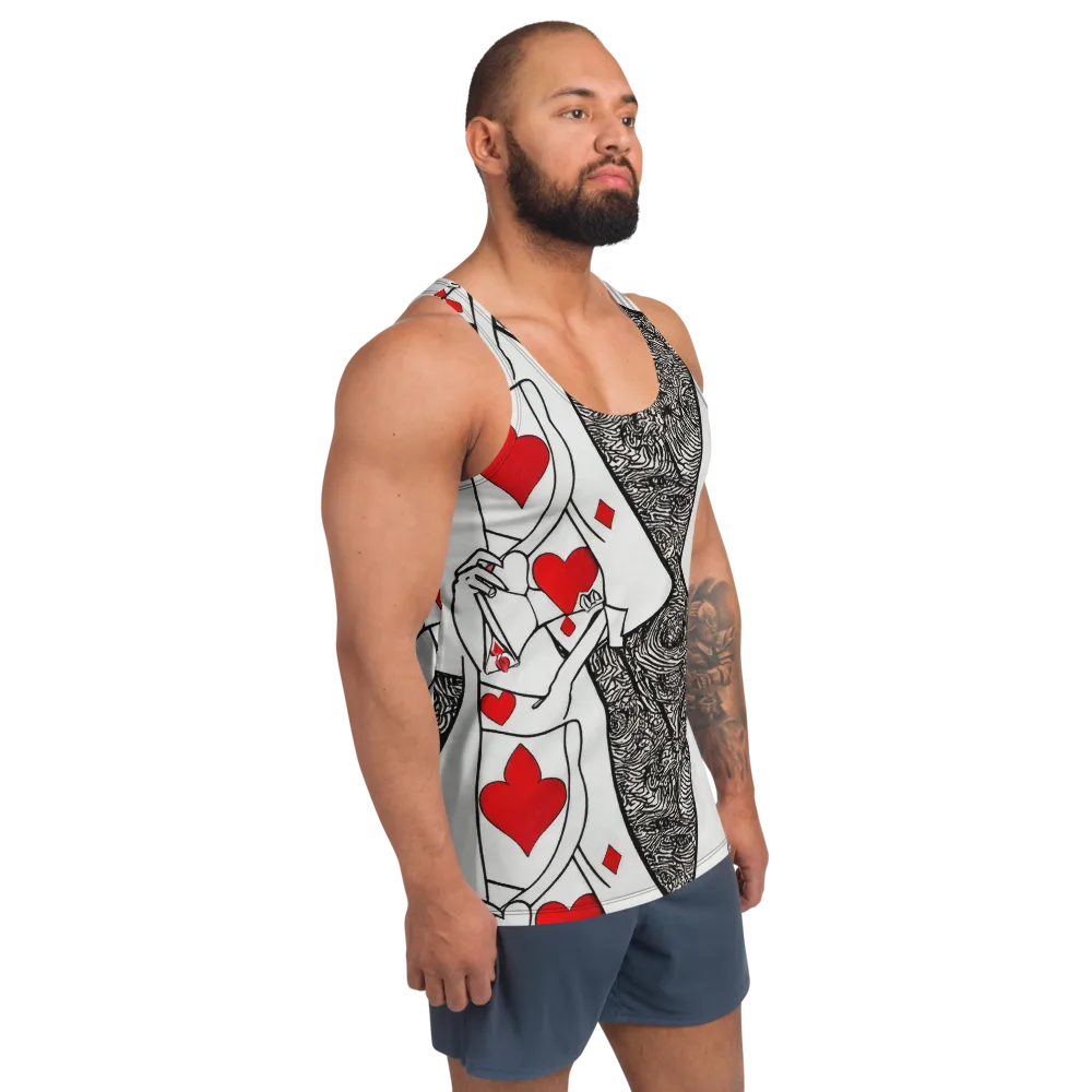 Heartbreak Hourglass on Men's Tank Top — Right Front