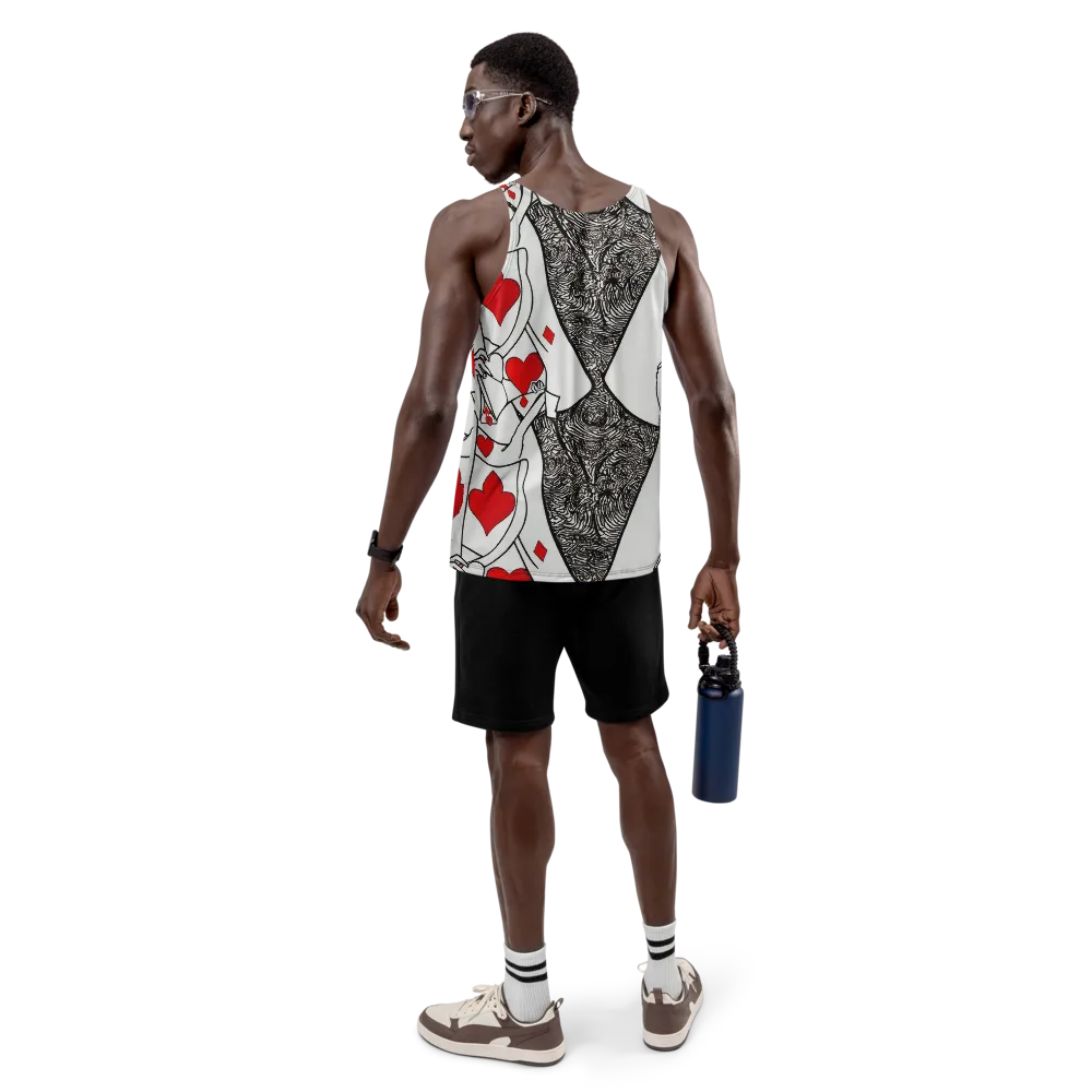 Heartbreak Hourglass on Men's Tank Top — Back