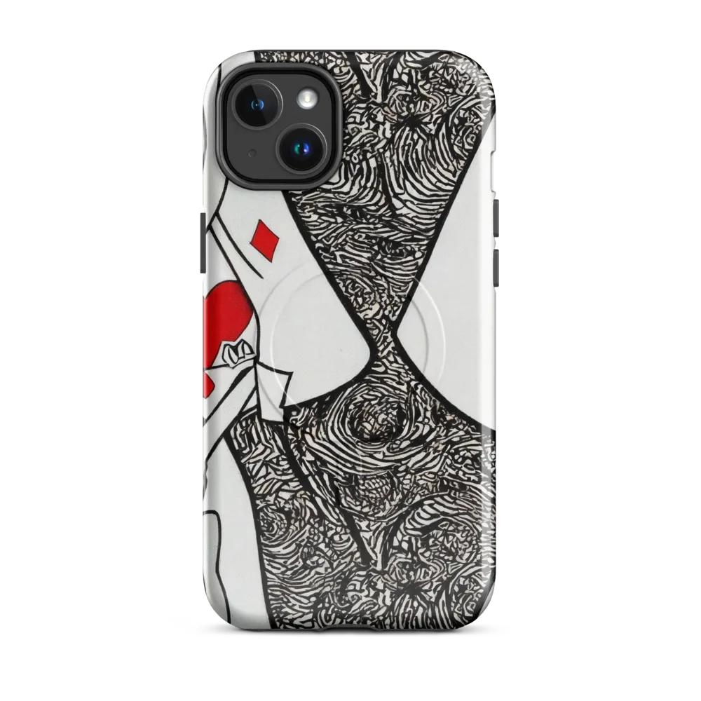 Heartbreak Hourglass on MagSafe Tough Case for iPhone® — Front