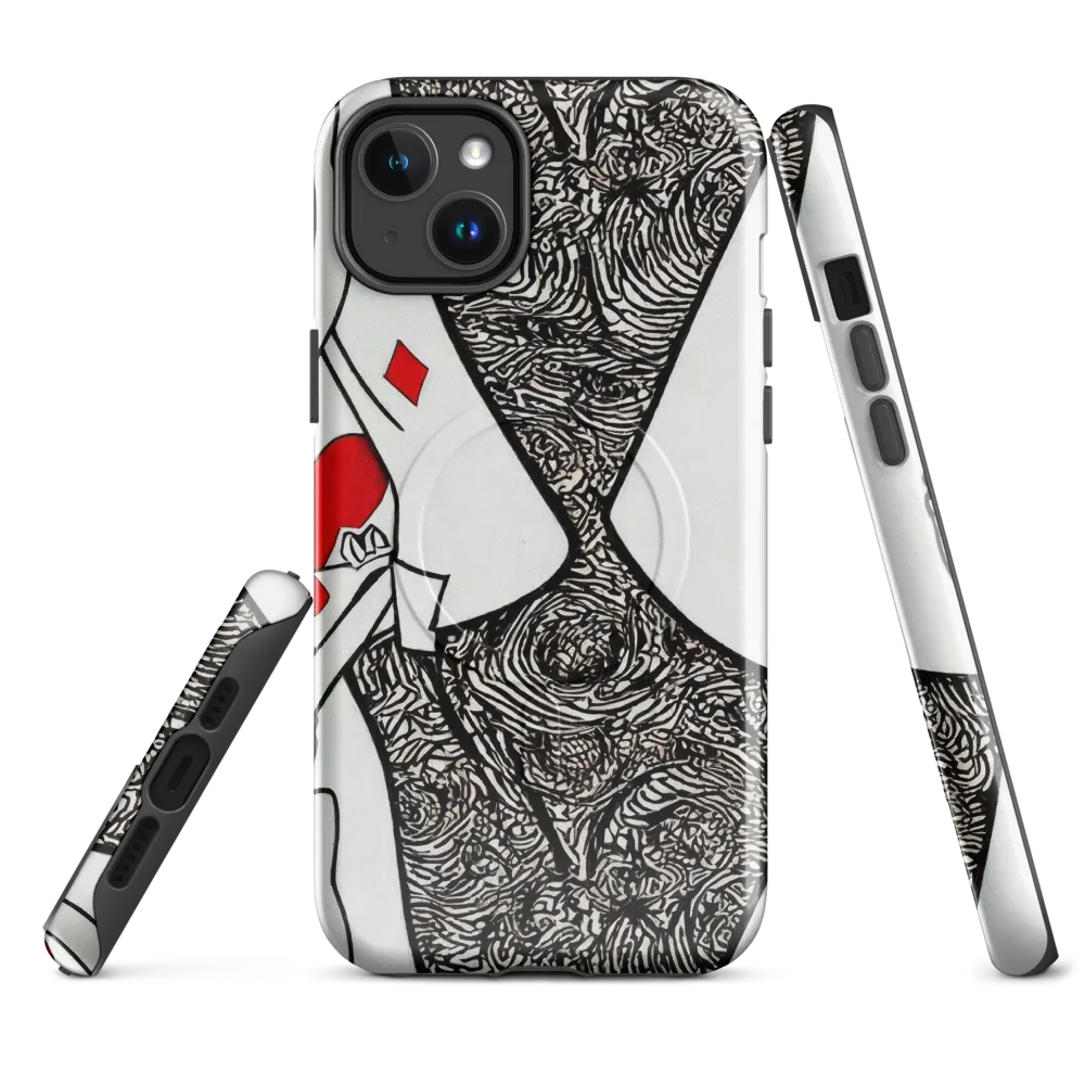 Heartbreak Hourglass on MagSafe Tough Case for iPhone® — Front