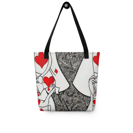 Heartbreak Hourglass on a Tote Bag