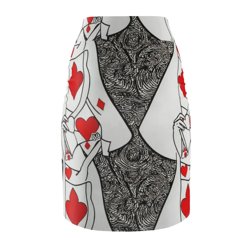 Heartbreak Hourglass on Pencil Skirt — Back
