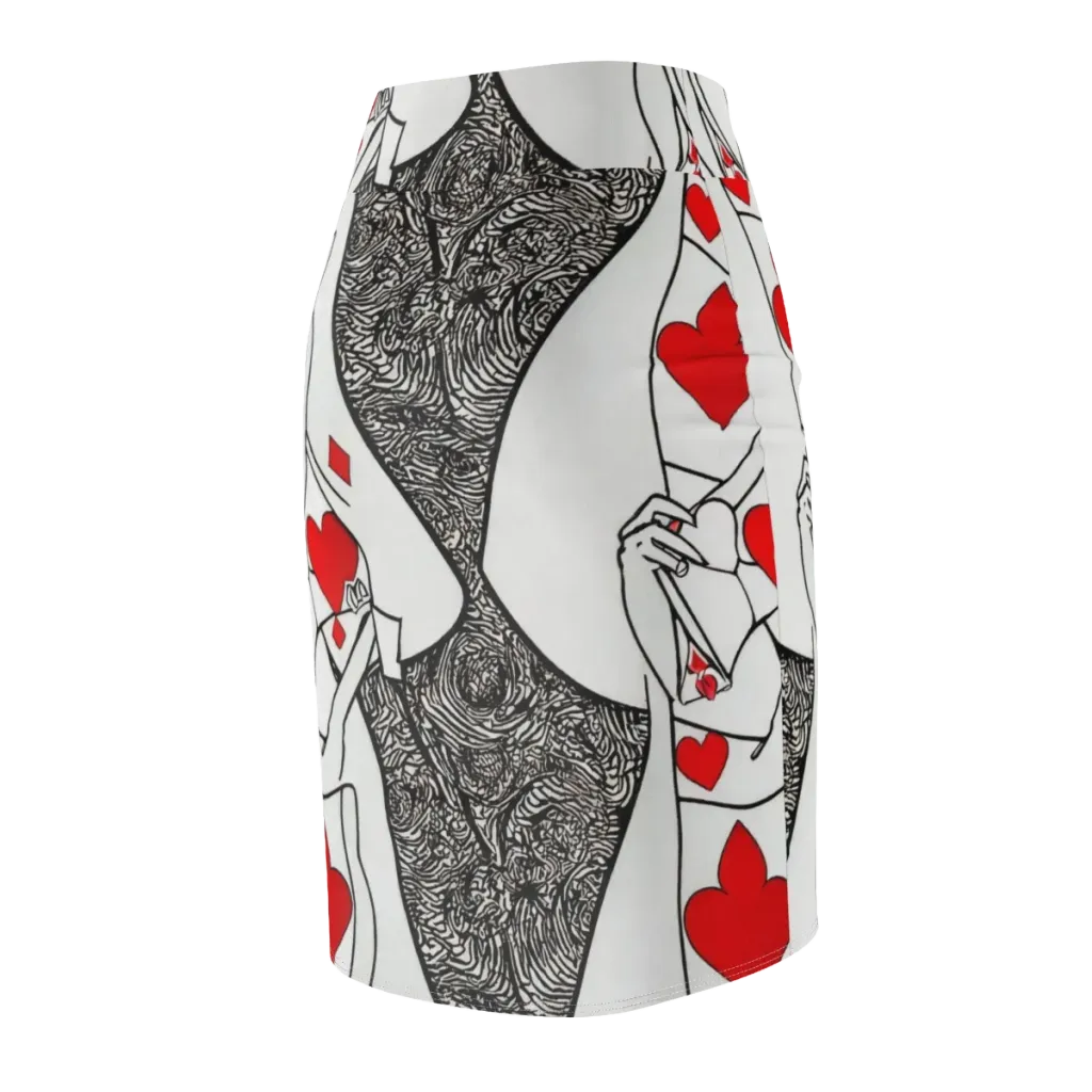 Heartbreak Hourglass on Pencil Skirt — Back Side