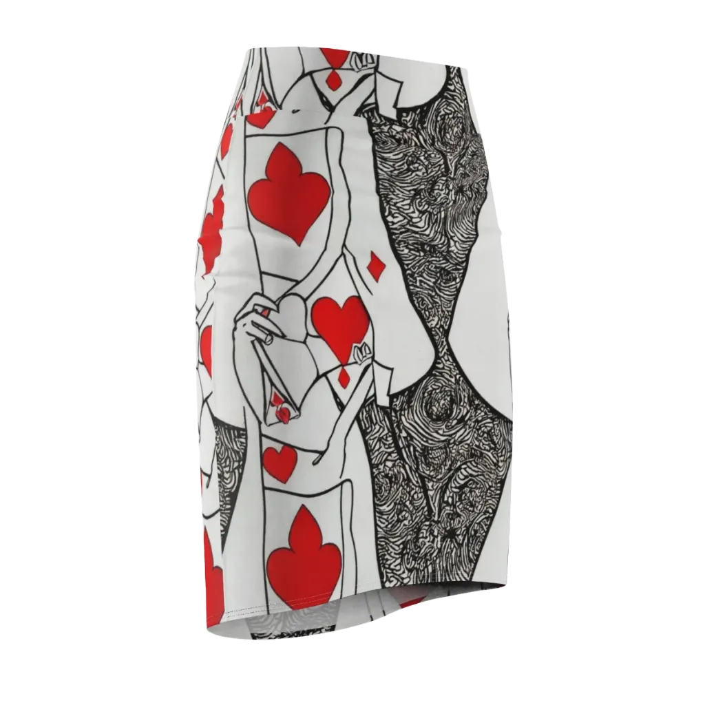 Heartbreak Hourglass on Pencil Skirt — Front Side