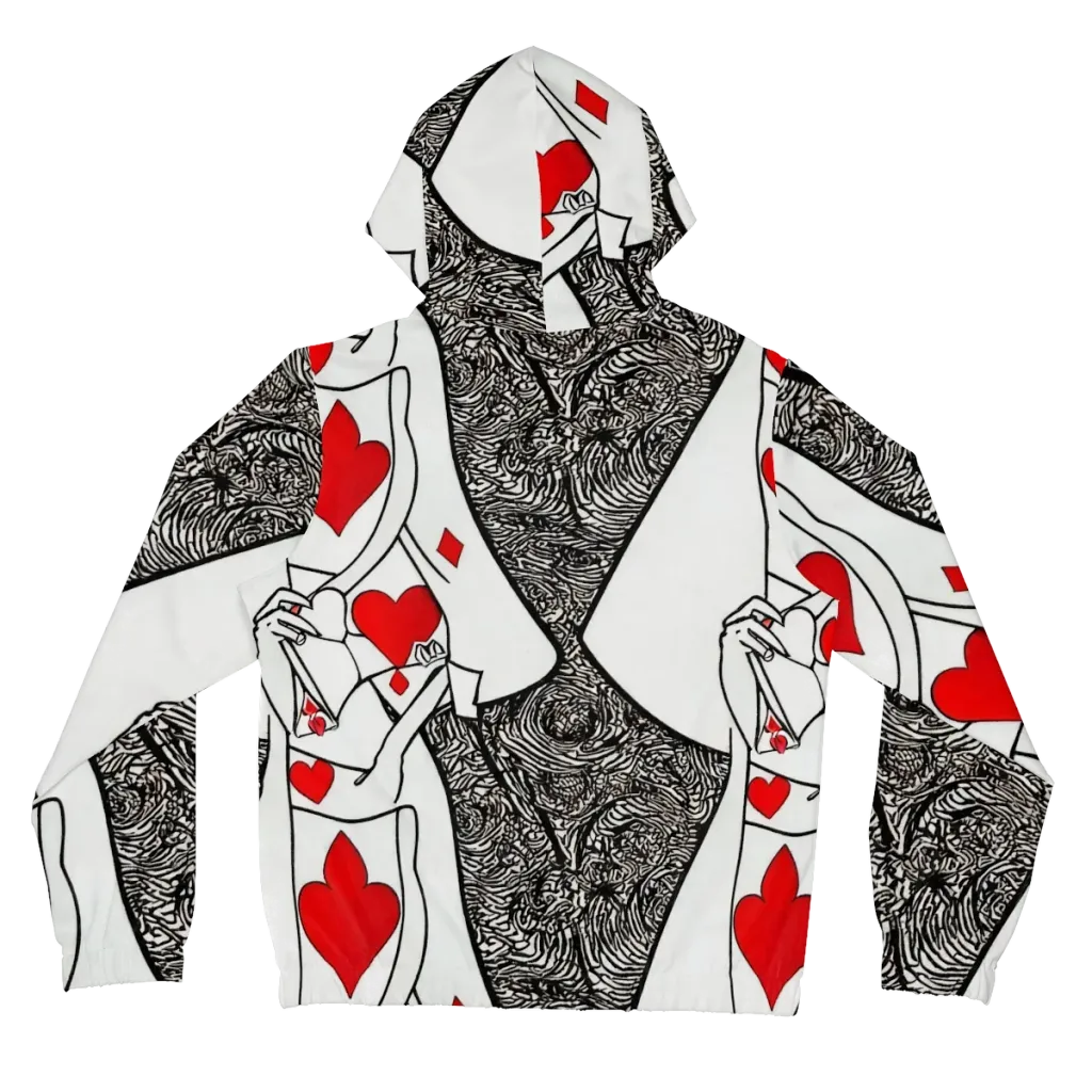 Heartbreak Hourglass on Women's Full-Zip Hoodie — Back