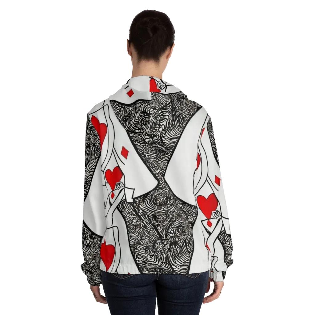 Heartbreak Hourglass on Women's Full-Zip Hoodie — Back On Person