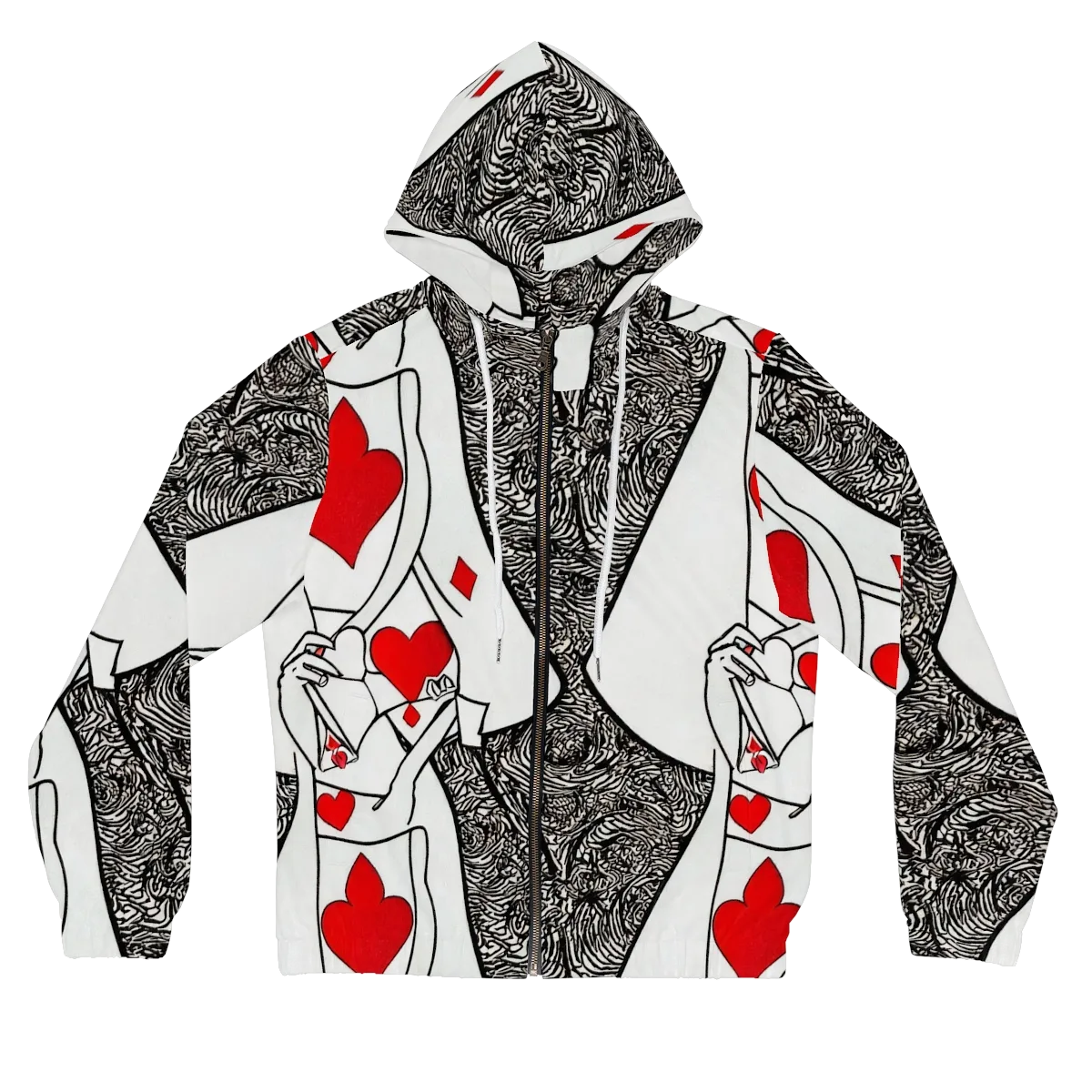 Heartbreak Hourglass on Women's Full-Zip Hoodie — Front