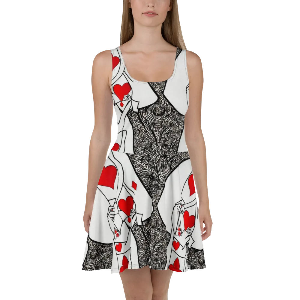 Heartbreak Hourglass on Skater Dress — Front