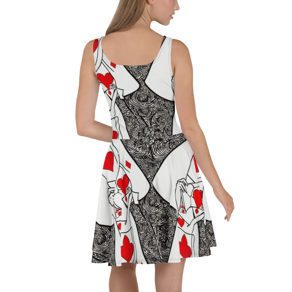 Heartbreak Hourglass on Skater Dress — Back