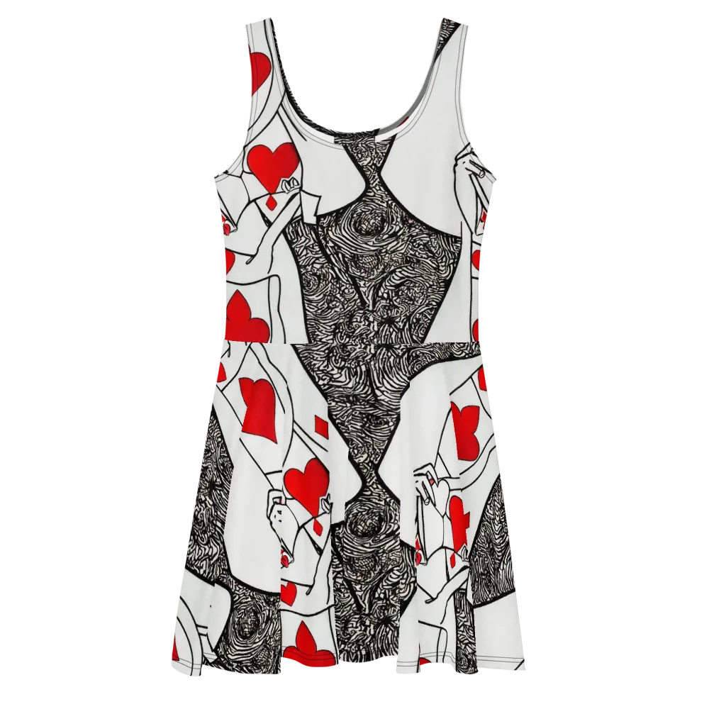 Heartbreak Hourglass on Skater Dress — Front