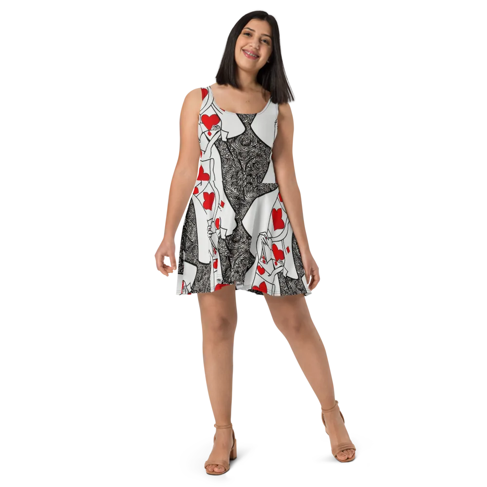 Heartbreak Hourglass on Skater Dress — Front