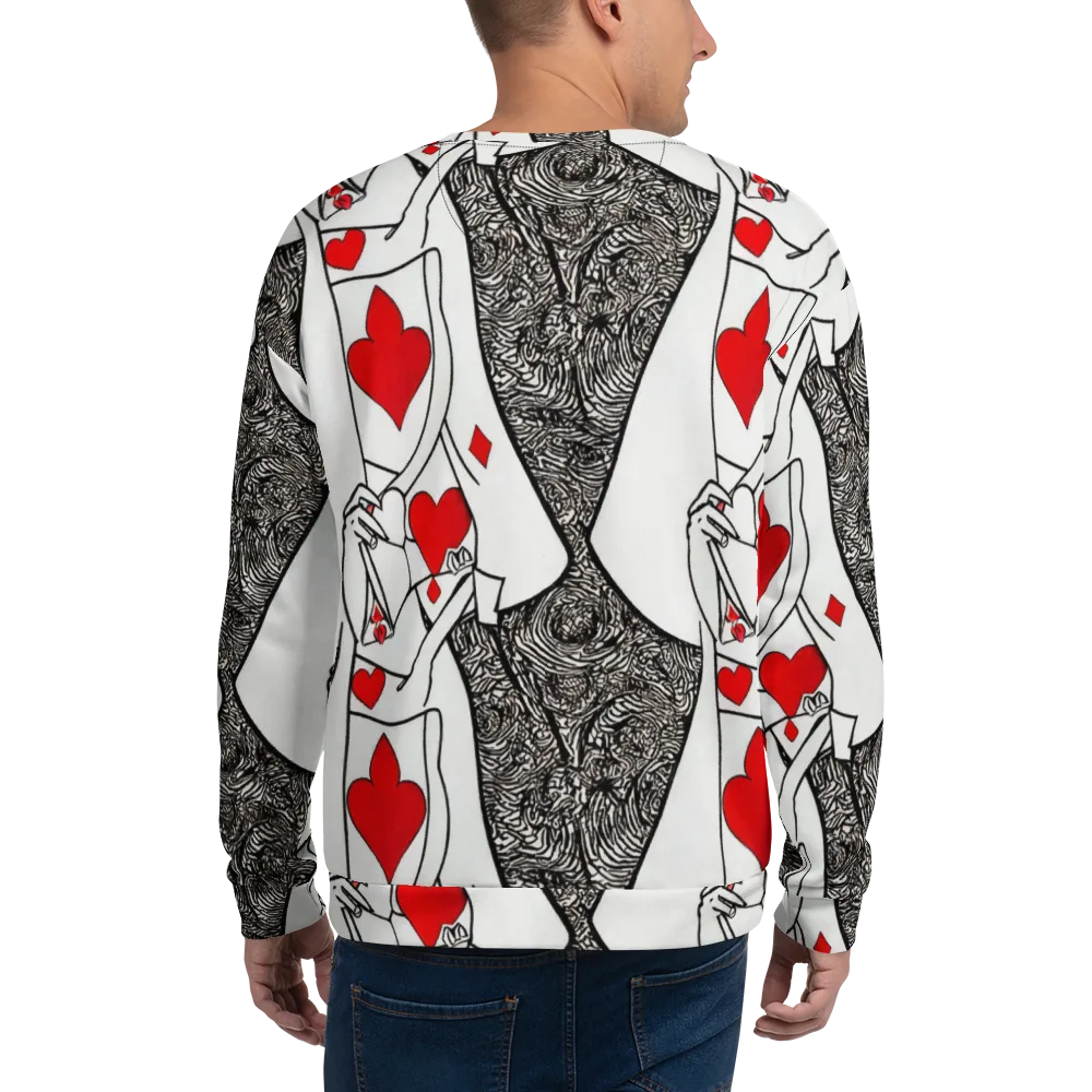 Heartbreak Hourglass on Sweatshirt — Back