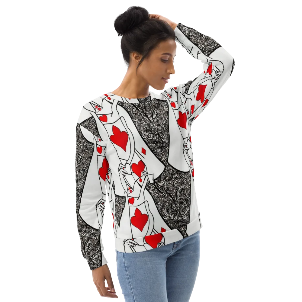 Heartbreak Hourglass on Sweatshirt — Right Front