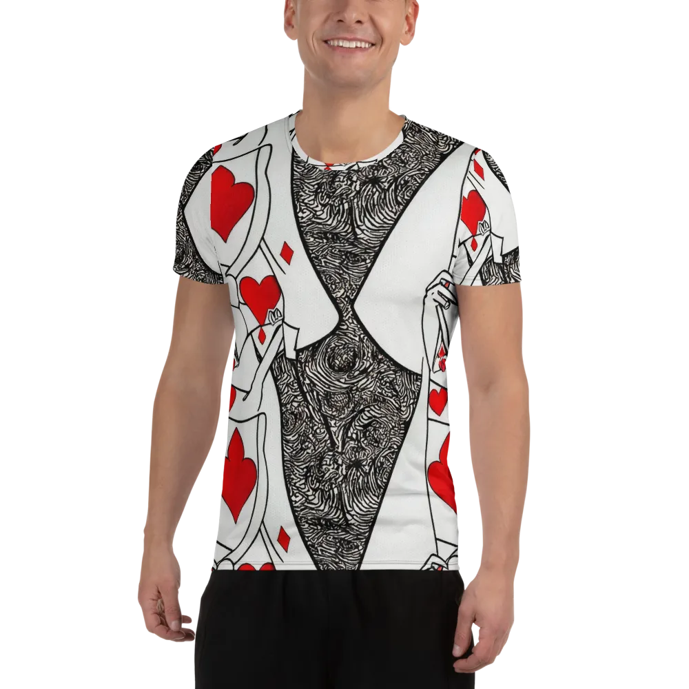 Heartbreak Hourglass on Men's Athletic T-Shirt — Front
