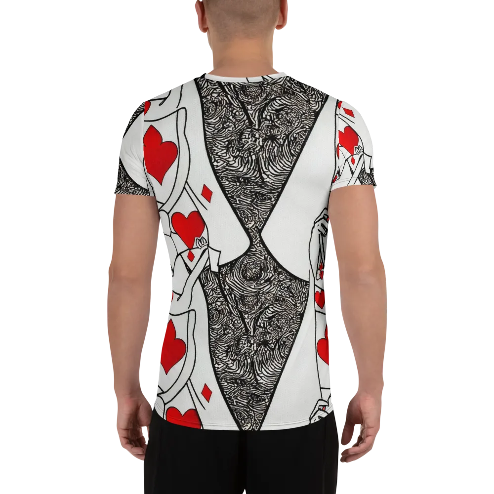 Heartbreak Hourglass on Men's Athletic T-Shirt — Back