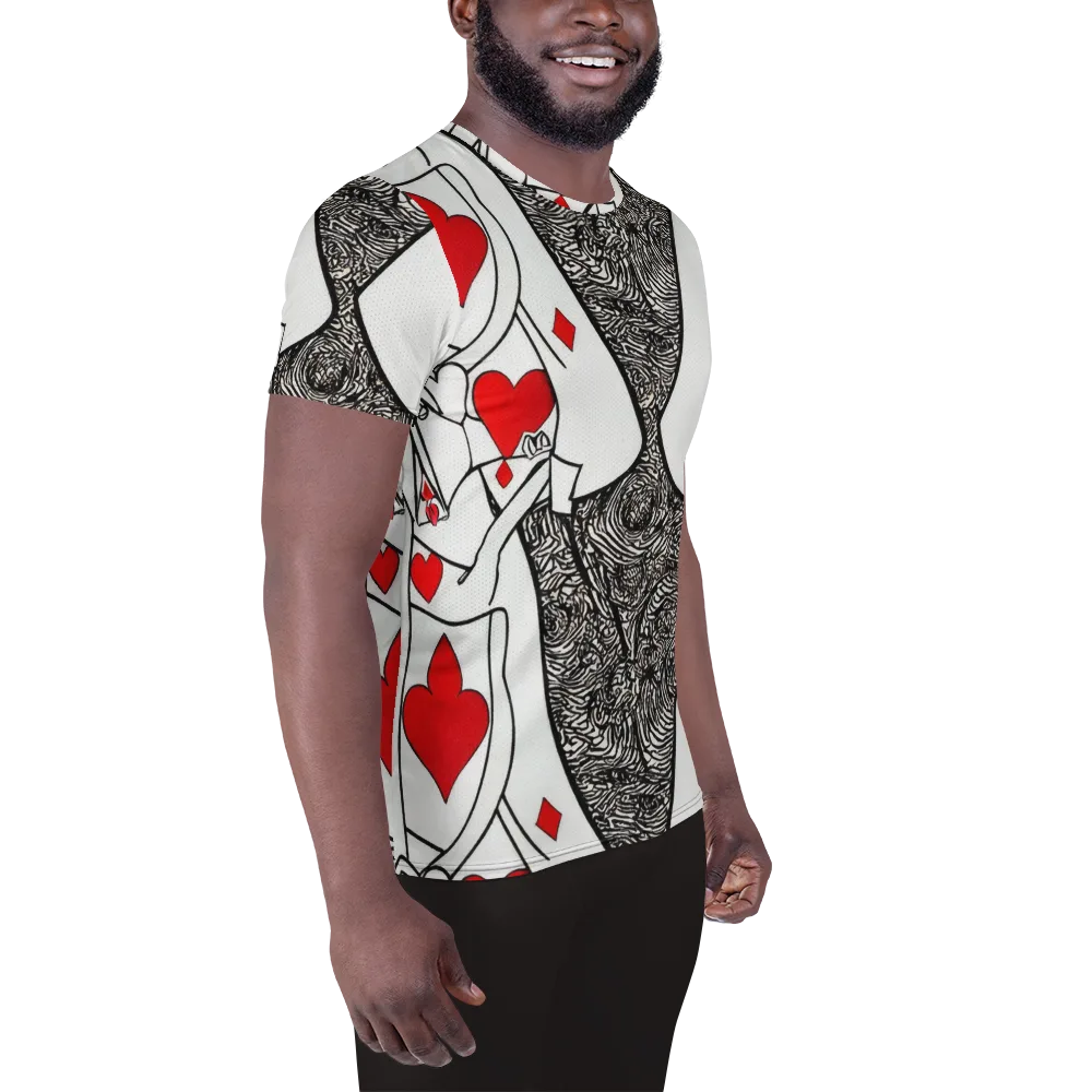 Heartbreak Hourglass on Men's Athletic T-Shirt — Right
