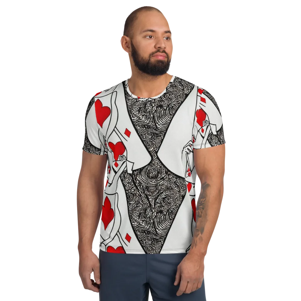 Heartbreak Hourglass on Men's Athletic T-Shirt — Front