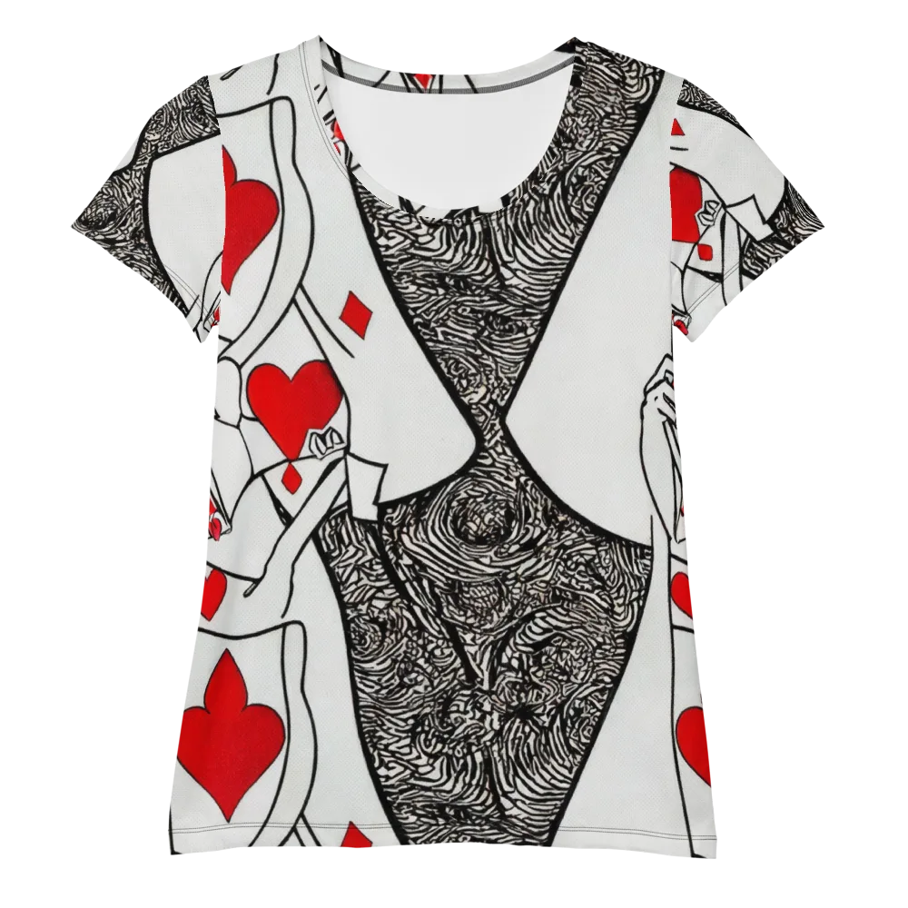 Heartbreak Hourglass on Women's Athletic T-Shirt — Front