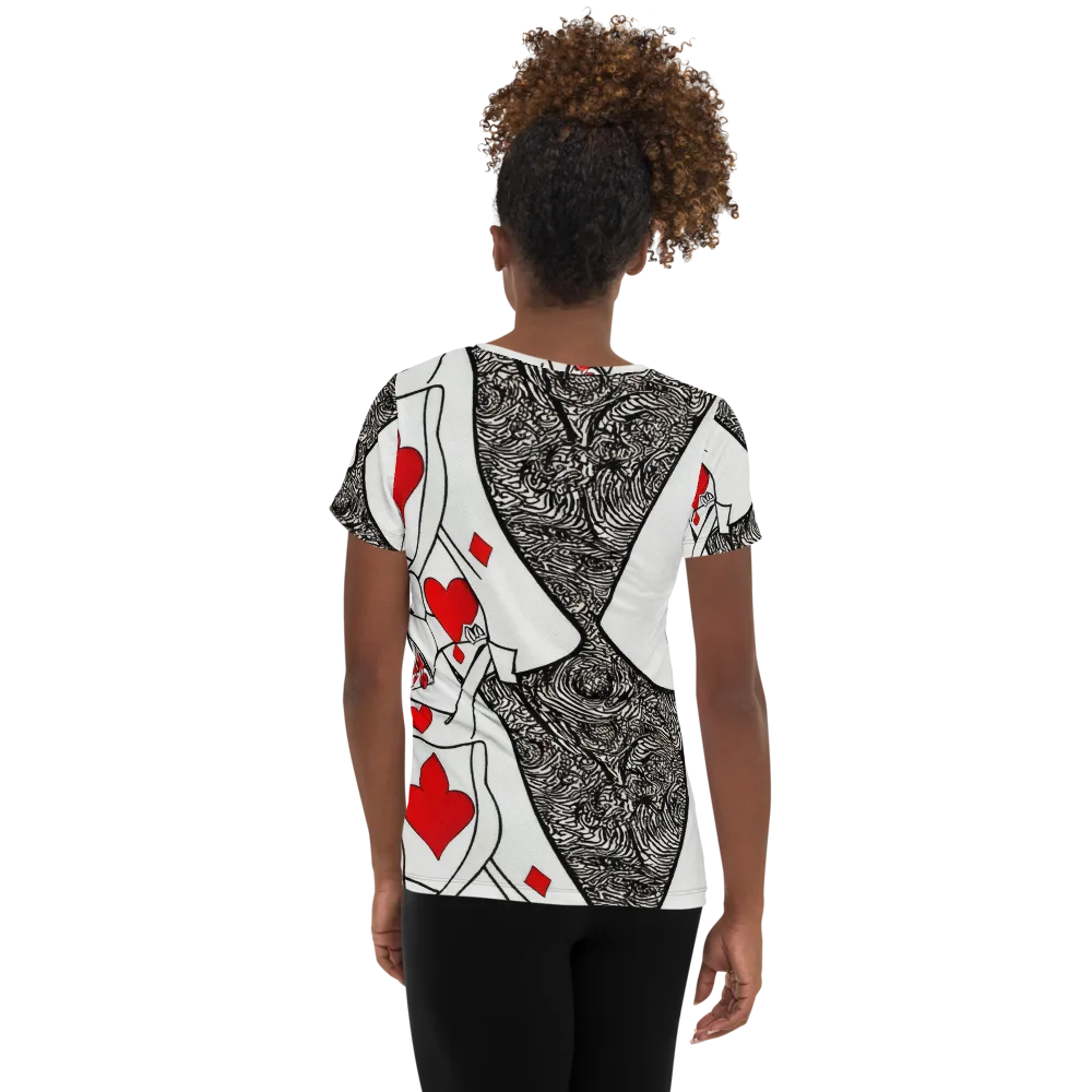 Heartbreak Hourglass on Women's Athletic T-Shirt — Back