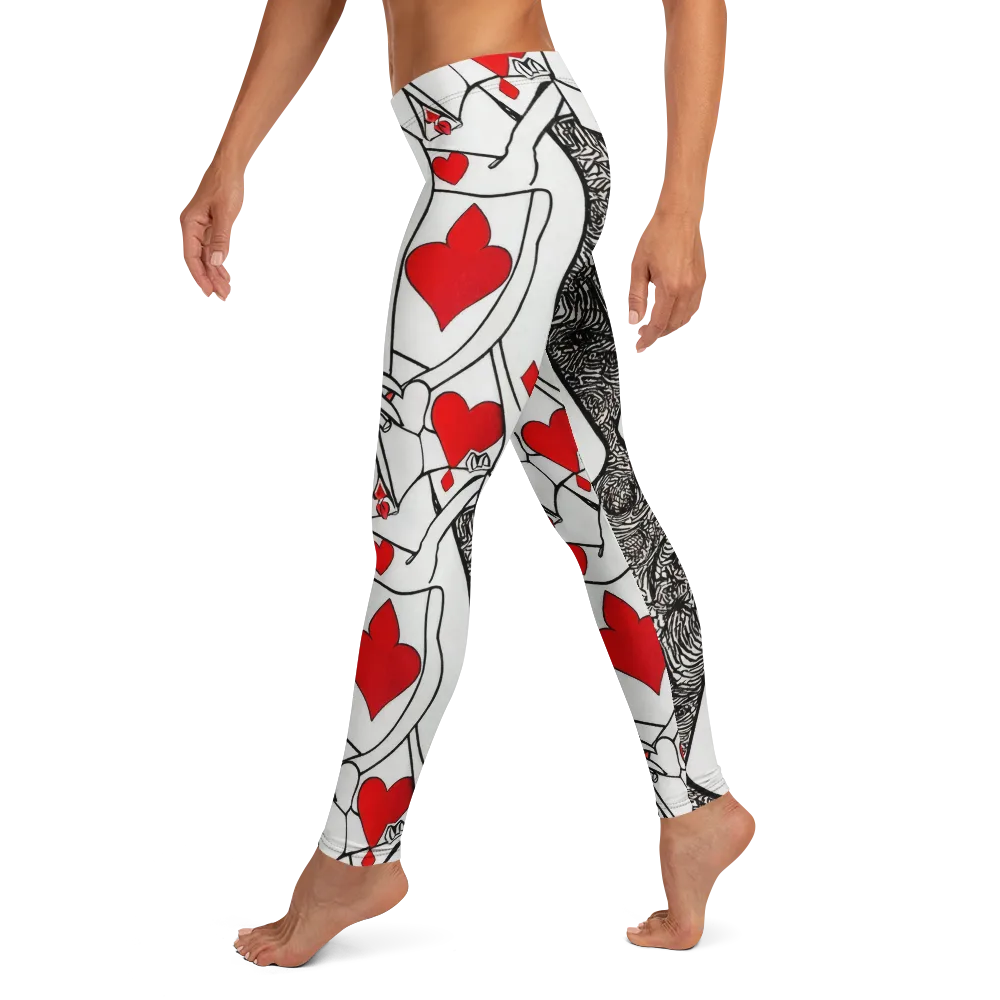 Heartbreak Hourglass on Leggings — Left
